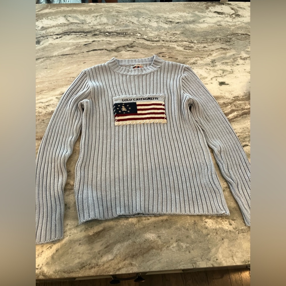 Vintage Lulu Castagnette light blue  Crewneck Sweater - Size 1